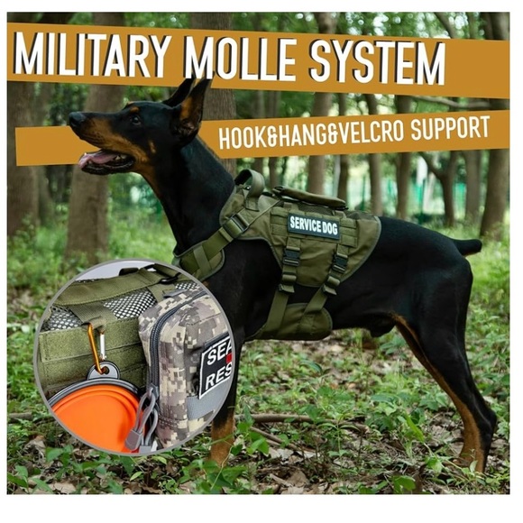 DNALLRINO Service Dog Vest for Large Dog - Picture 6 of 7